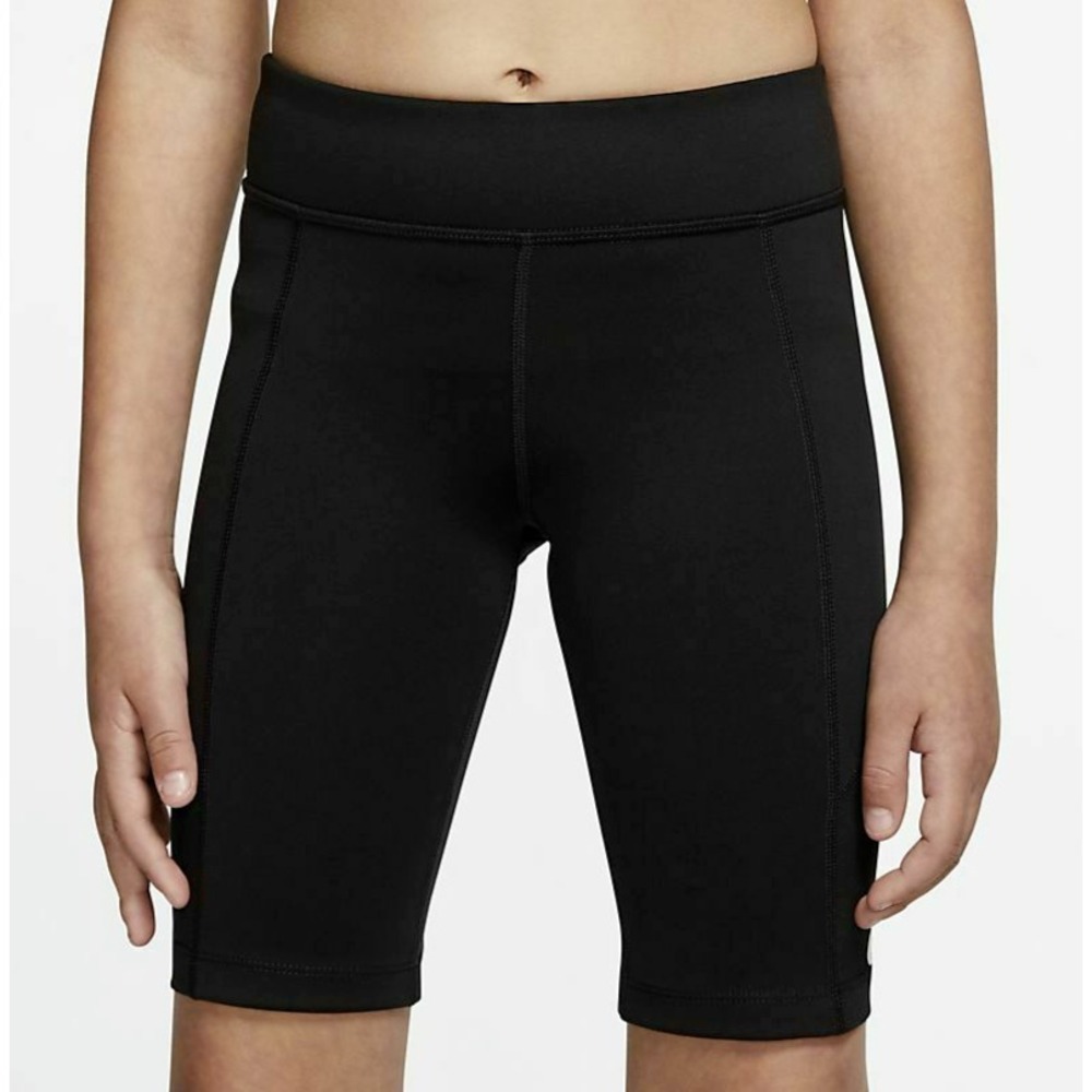 Nike Girl's Trophy Bike Dri-Fit Training Shorts CJ7562-010 Black Size LG NEW
